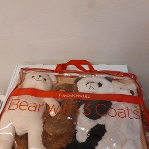 F.A.O SCHAWARZ Bear with three coats